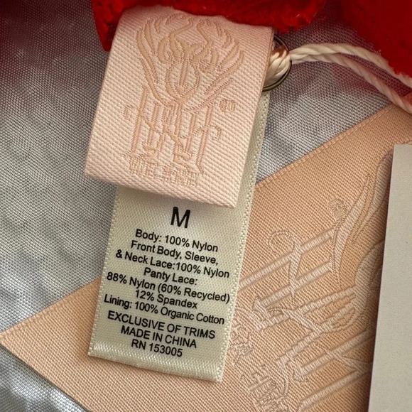 Free People / Revolve x Take HAH Bow Bodysuit Blood Orange  REVERSIBLE MED - Picture 12 of 12